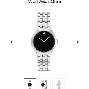 Movado Black Dial with Silver Bracelet Smartwatch